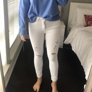 White Ripped Jeans